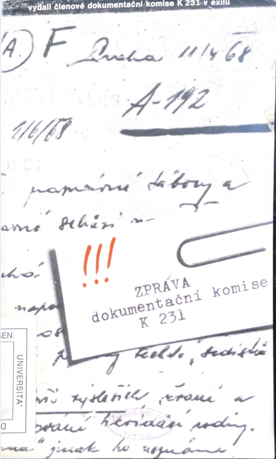 Zpráva dokumentacni komise K 231