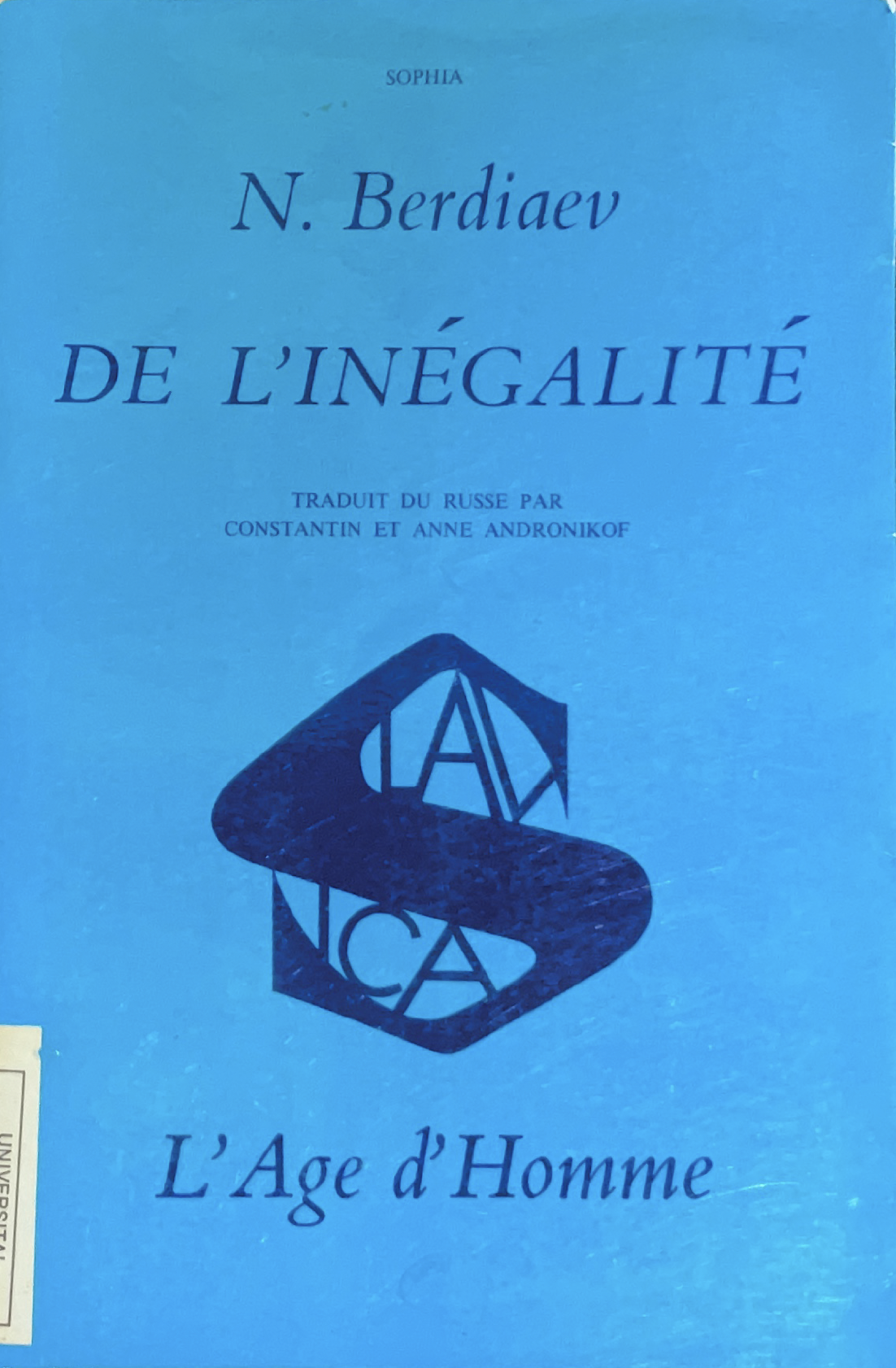 De l'inégalité