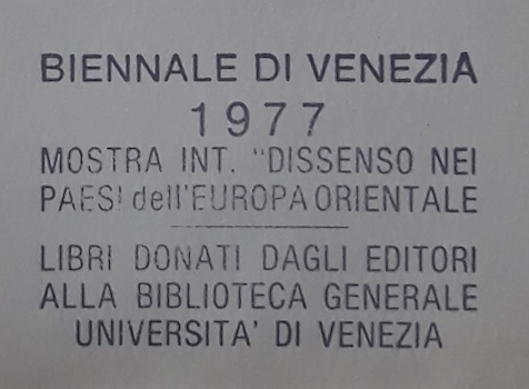 Biennale donation stamp